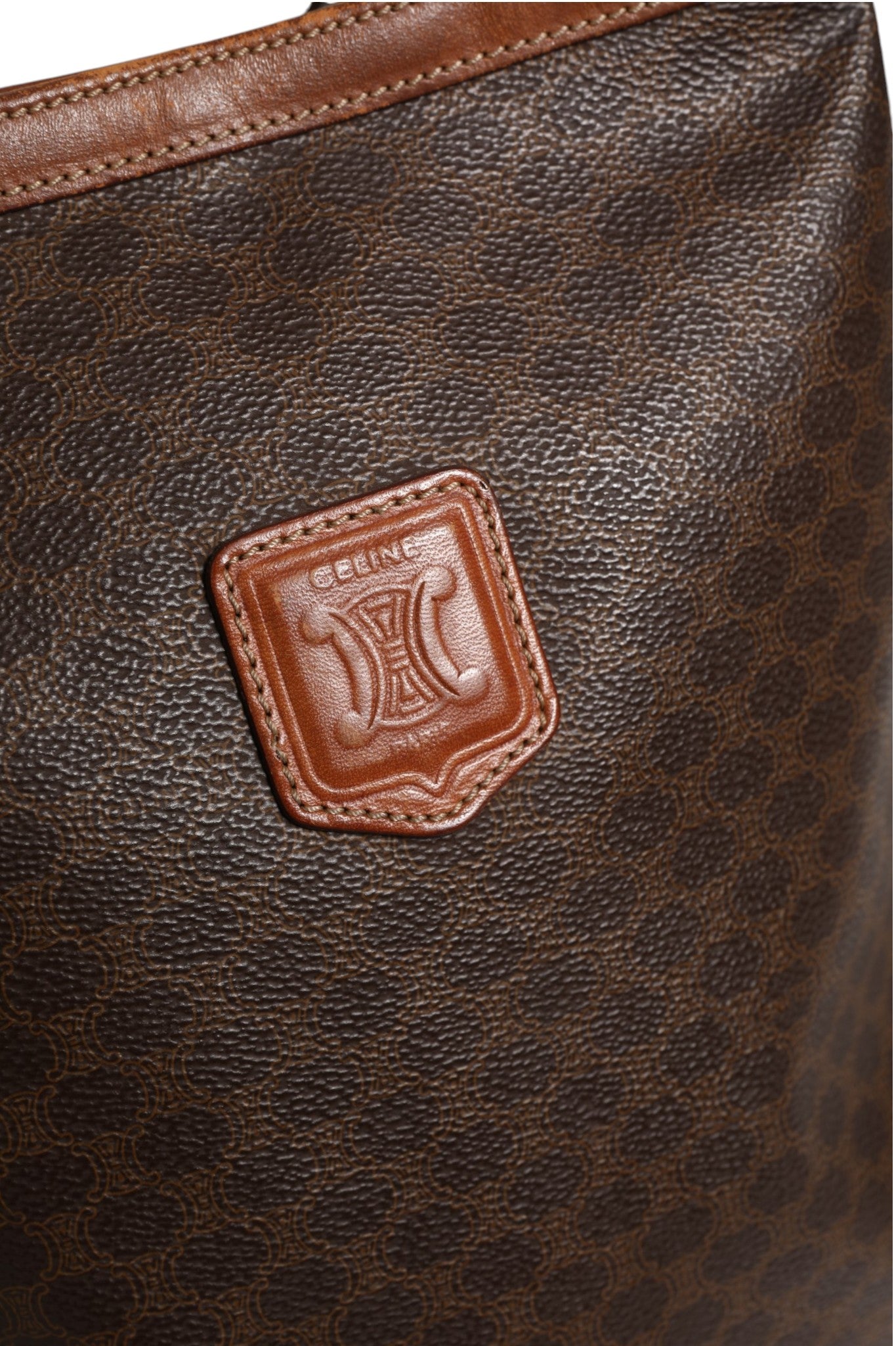 Macadam Canvas Shoulder Tote Bag