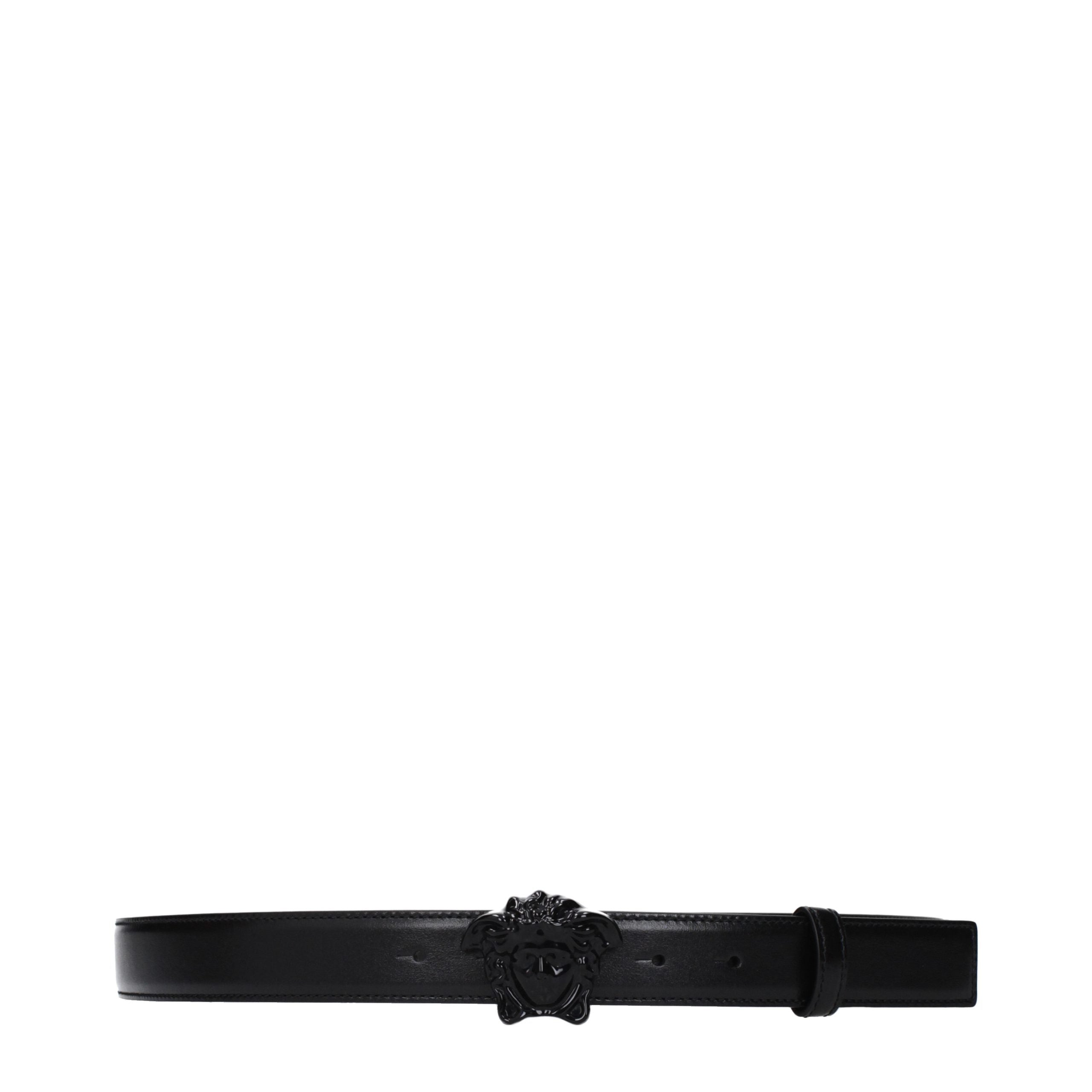 Black Leather Regular Belt