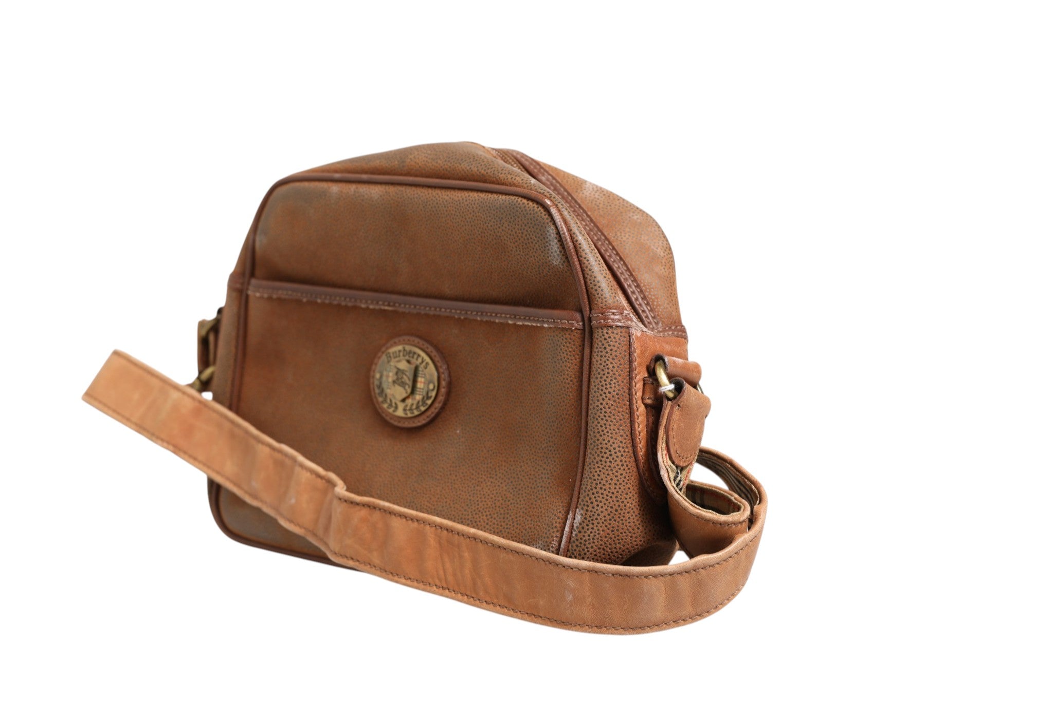 Brown and Gold Crossbody Bag
