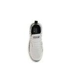White Polyester Athletic Sneakers