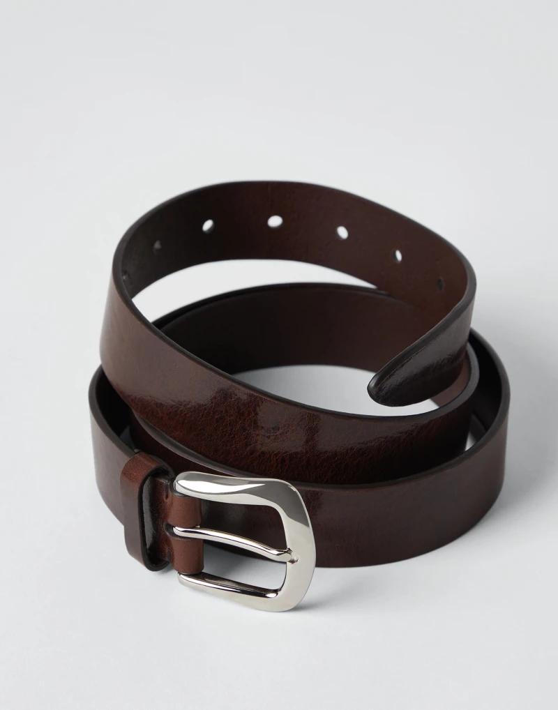 Natural Leather Regular Belt