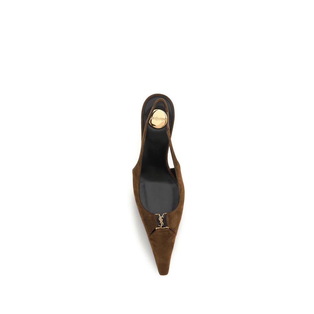 Brown Calf Leather Bos Taurus High Heel Pumps