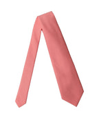 Coral Pink Polyester Adjustable Women Tied Necktie Tie