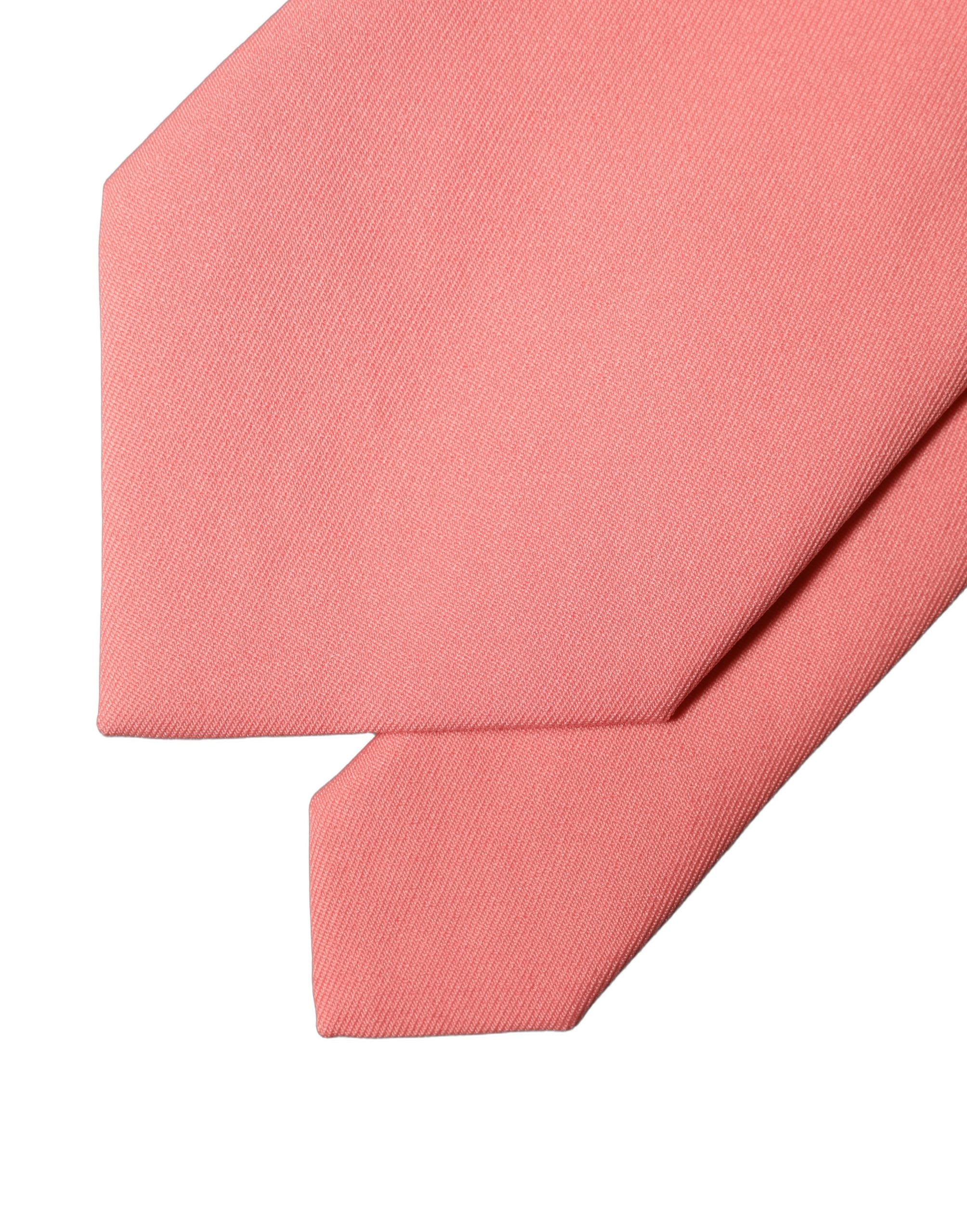 Coral Pink Polyester Adjustable Women Tied Necktie Tie