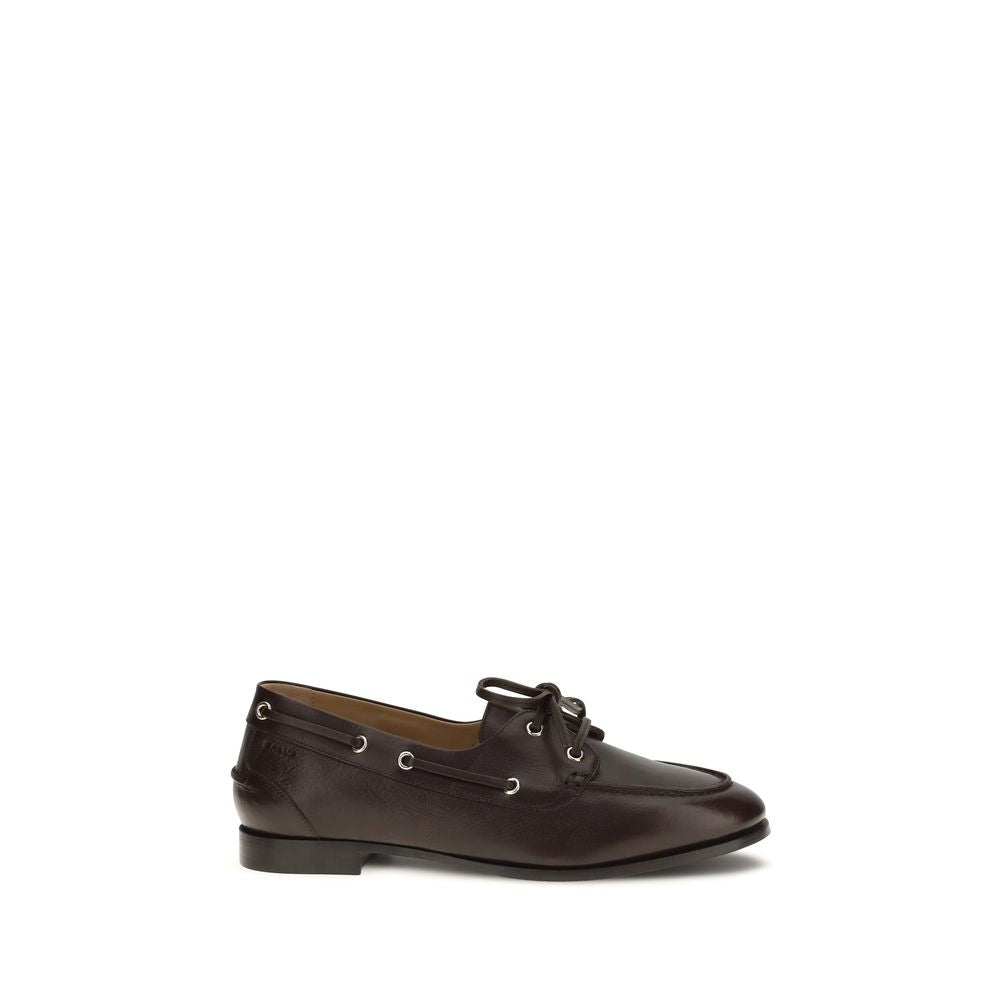 Brown Calf Leather Bos Taurus Slip-On Loafers
