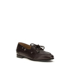 Brown Calf Leather Bos Taurus Slip-On Loafers