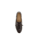 Brown Calf Leather Bos Taurus Slip-On Loafers