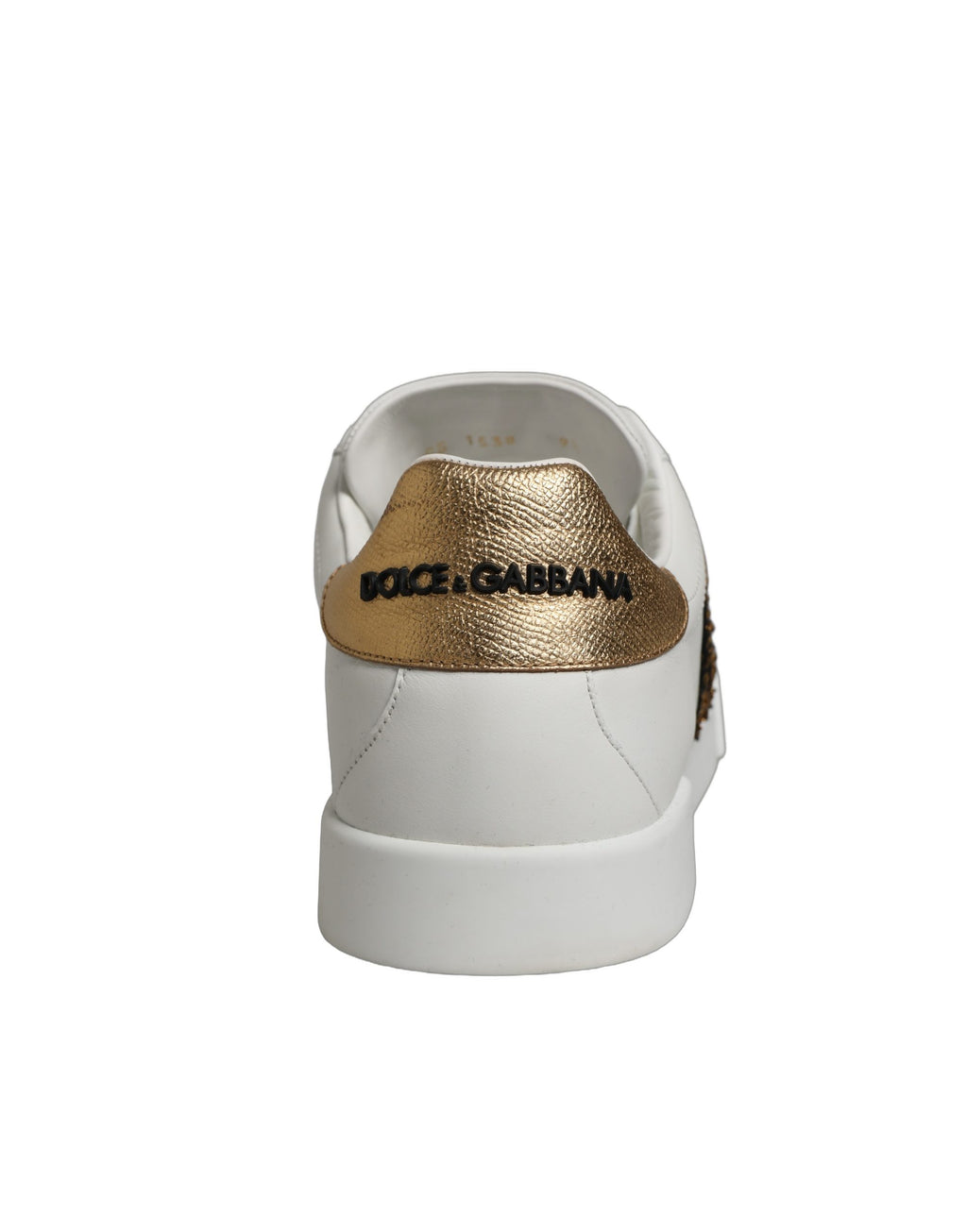 White Gold Crest Crown Portofino Sneakers Shoes