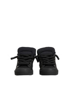 Black Leather Low Top Portofino Sneakers Shoes