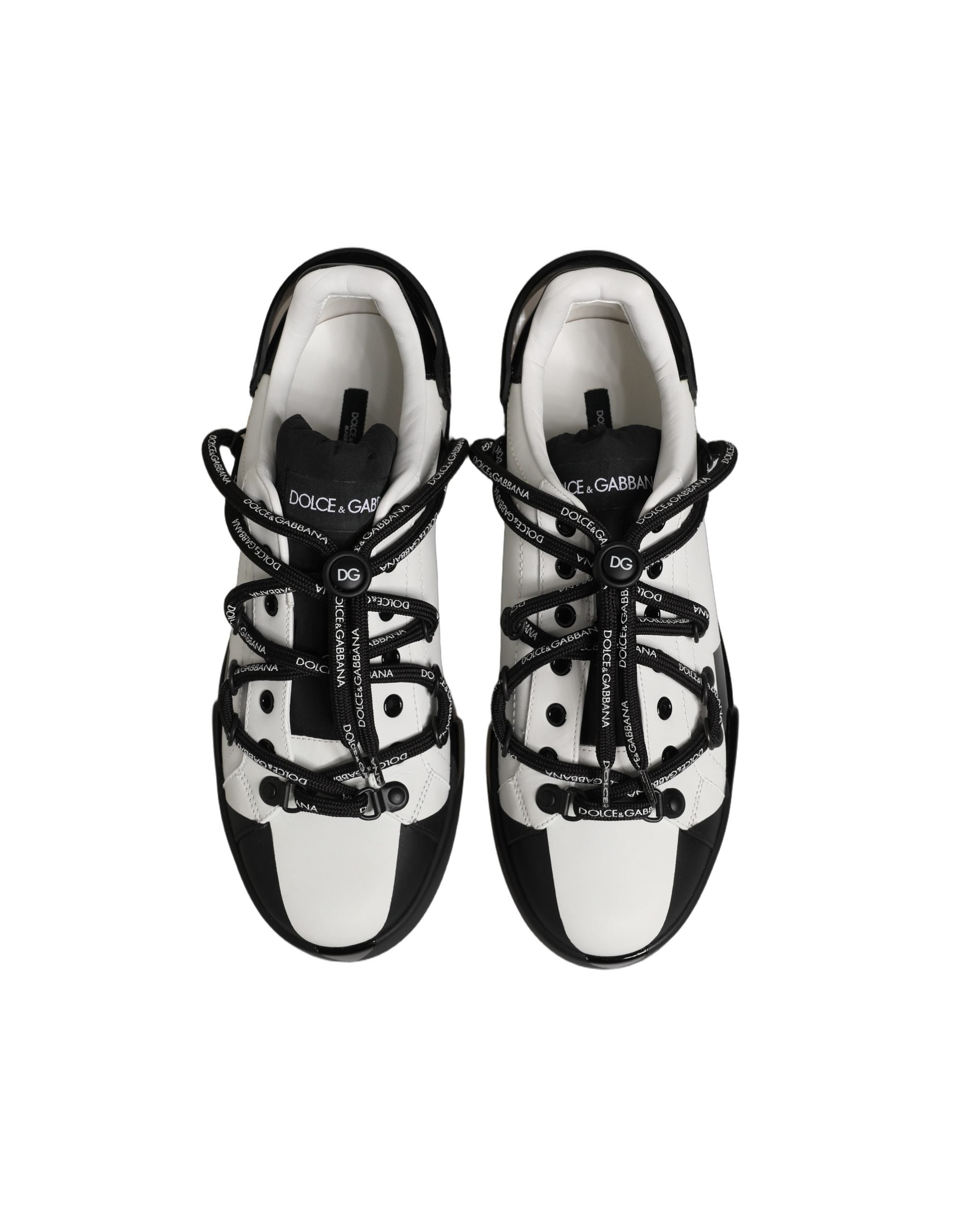 White Black DG Logo PORTOFINO Sneakers Shoes