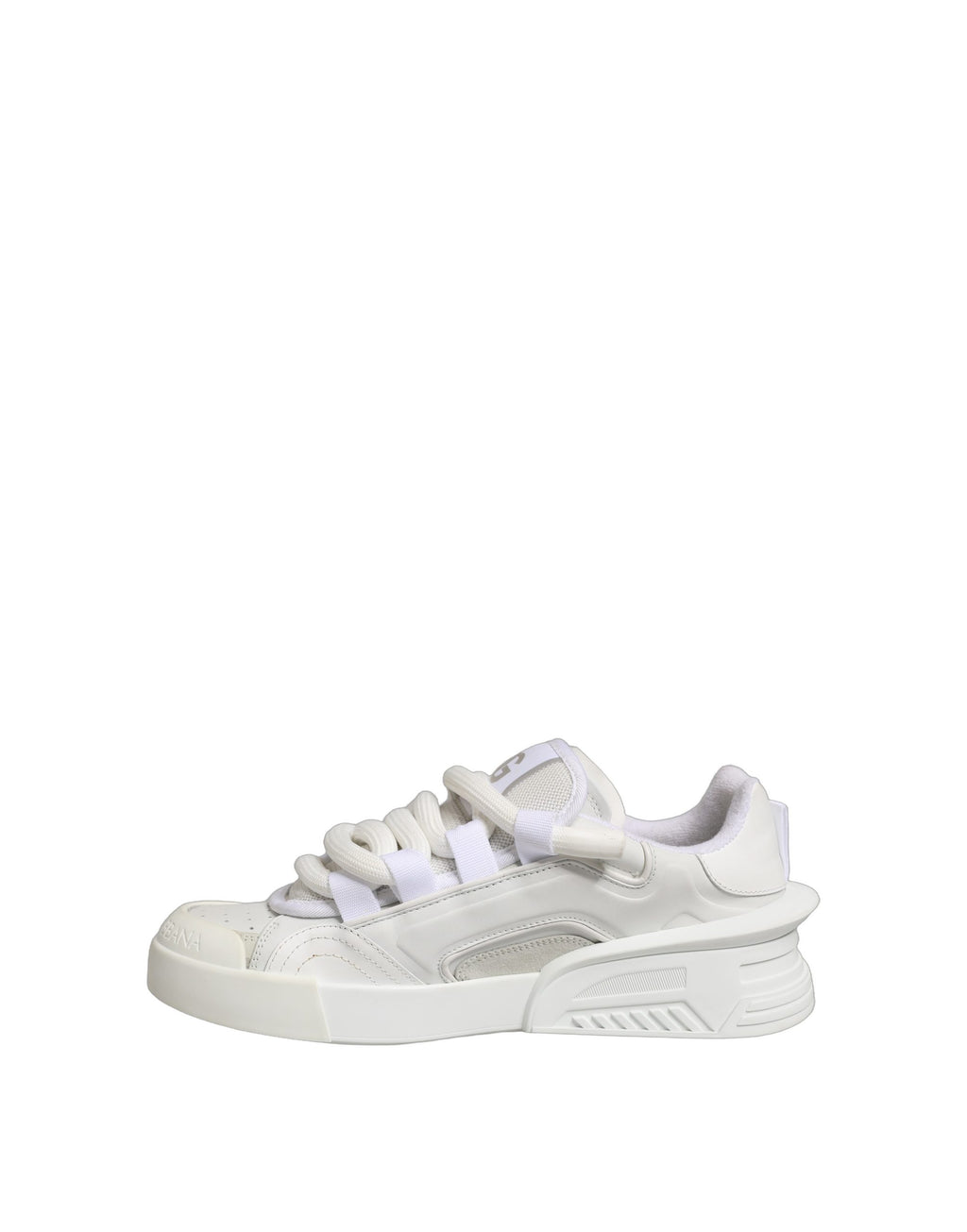 White Calfskin Leather Low Top Sneakers Shoes