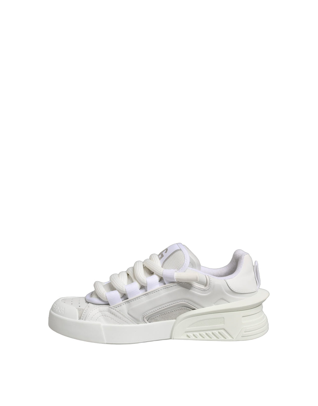 White Calfskin Leather Low Top Sneakers Shoes