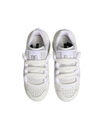 White Calfskin Leather Low Top Sneakers Shoes