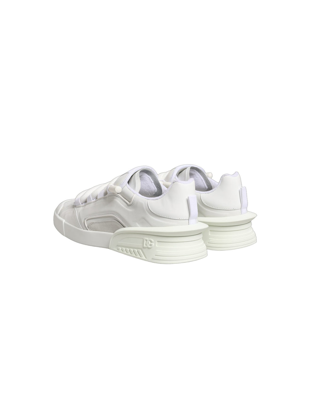 White Calfskin Leather Low Top Sneakers Shoes