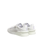 White Calfskin Leather Low Top Sneakers Shoes