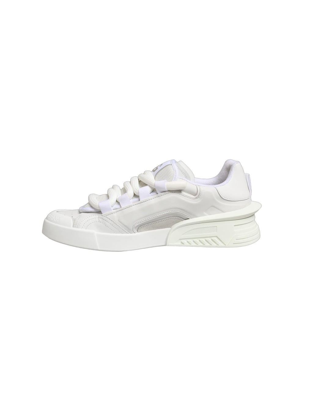 White Calfskin Leather Low Top Sneakers Shoes