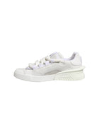White Calfskin Leather Low Top Sneakers Shoes