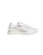 White Calfskin Leather Low Top Sneakers Shoes