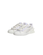 White Calfskin Leather Low Top Sneakers Shoes