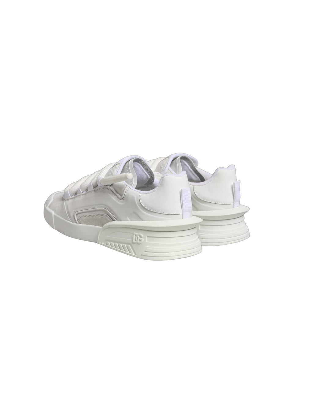 White Calfskin Leather Low Top Sneakers Shoes