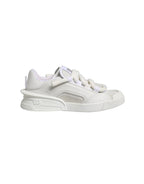 White Calfskin Leather Low Top Sneakers Shoes