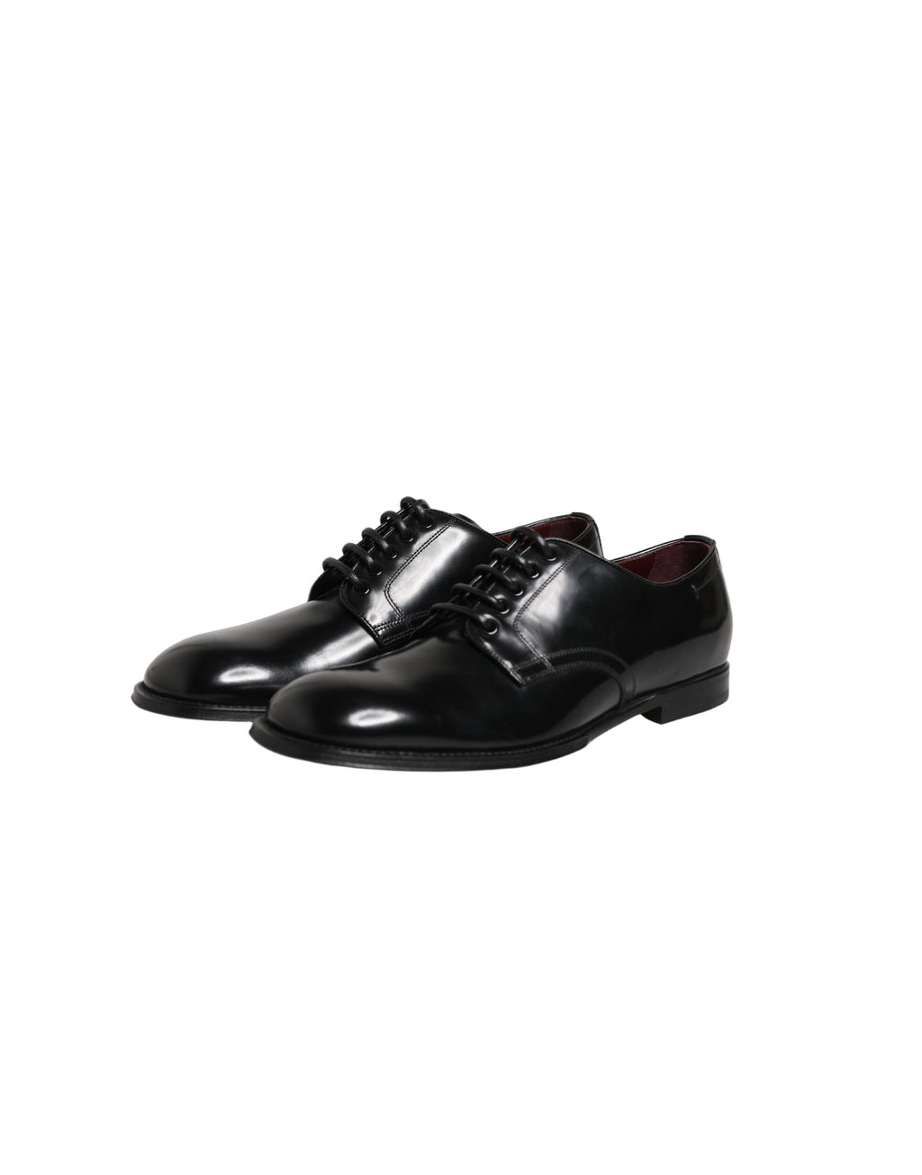Black Calfskin Leather Derby Men Dress Shoes