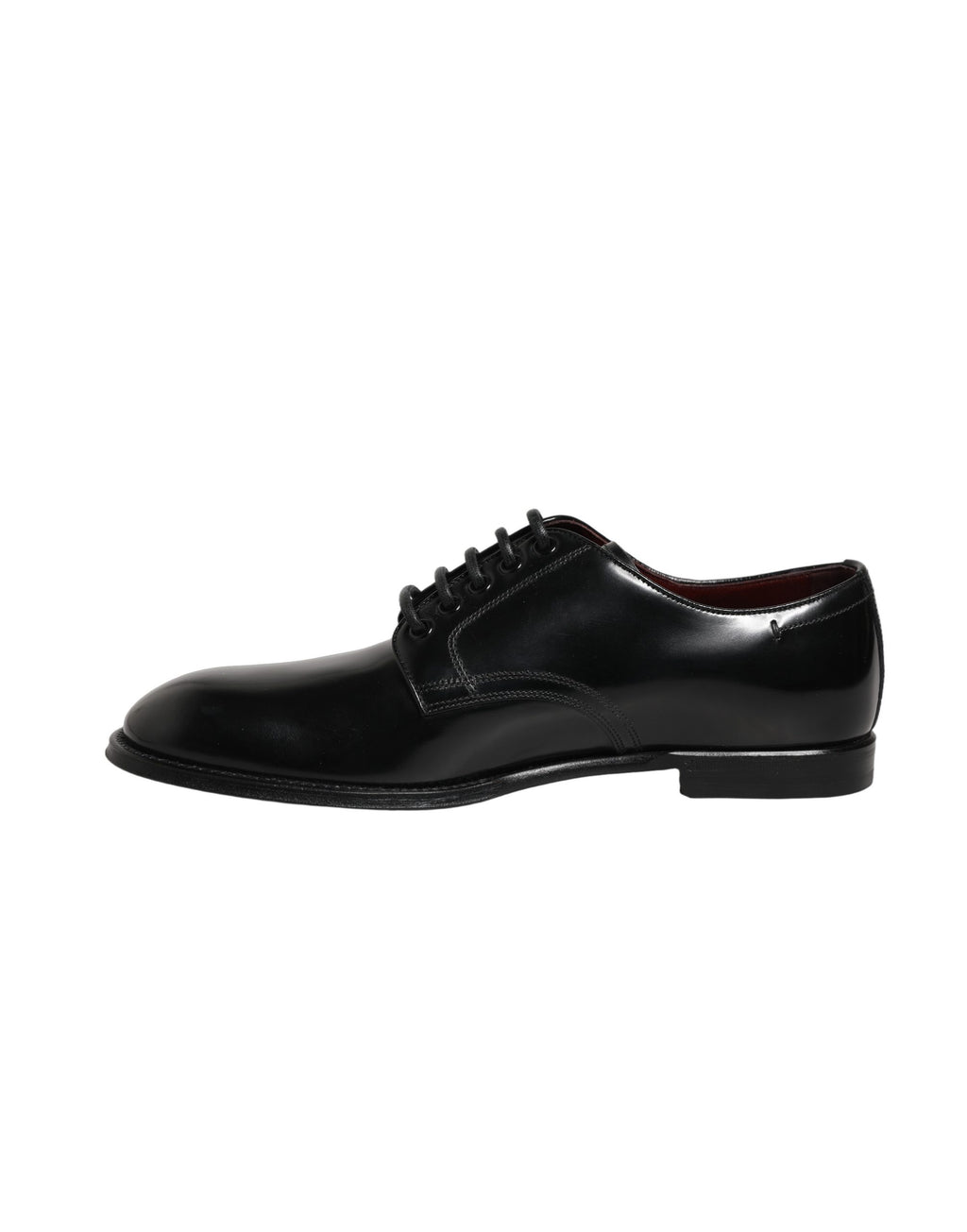 Black Calfskin Leather Derby Men Dress Shoes