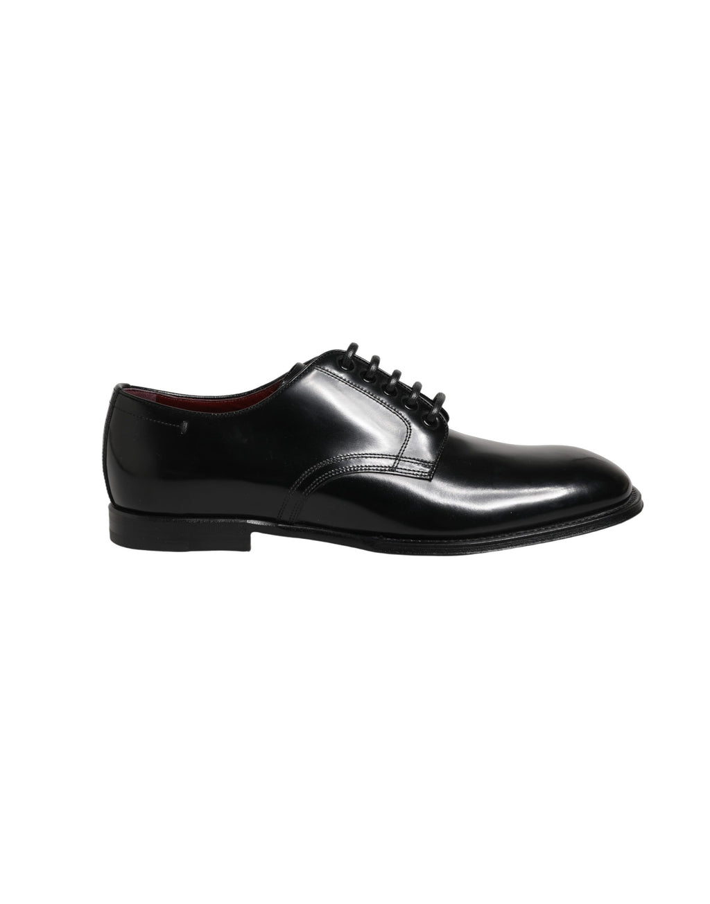 Black Calfskin Leather Derby Men Dress Shoes