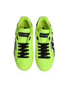 Green Logo Tape Low Top Portofino Sneakers Shoes