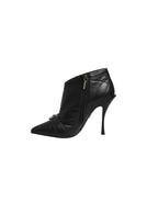 Black Devotion Quilted Buckled Boots Shoes