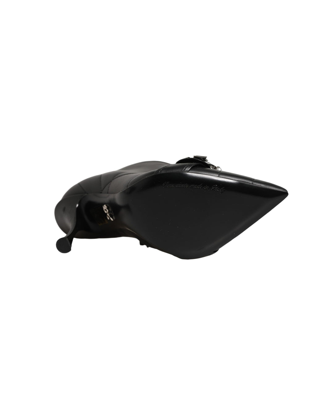 Black Devotion Quilted Buckled Boots Shoes