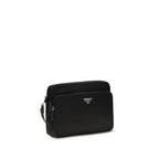 Black Recycled Polyamide Shoulder Bag