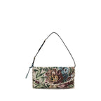 Multicolor Fabric Shoulder Bag