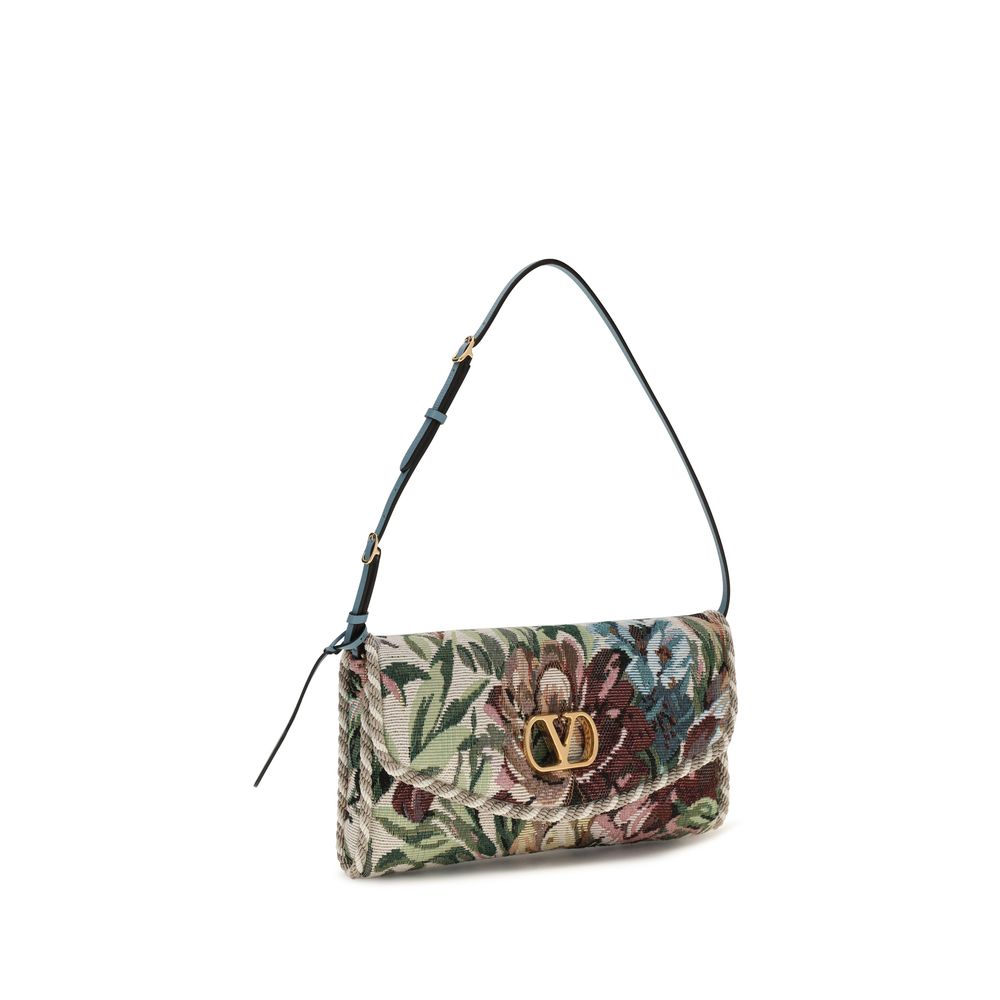 Multicolor Fabric Shoulder Bag