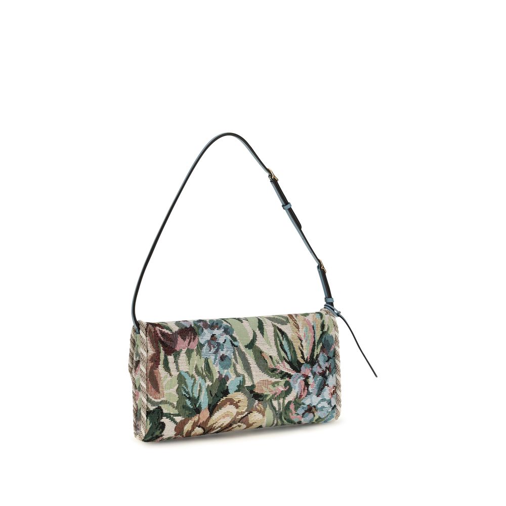 Multicolor Fabric Shoulder Bag