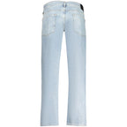 Azzurro Cotone Uomo Jeans