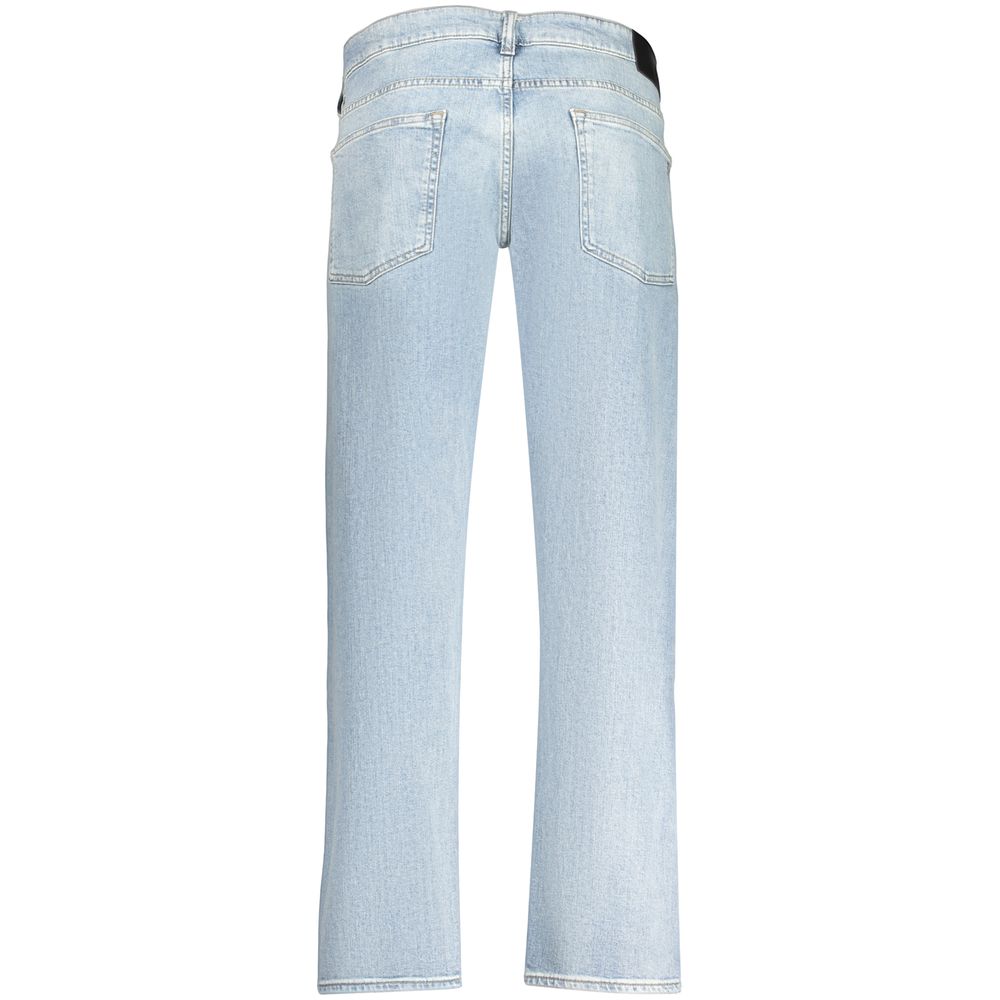 Azzurro Cotone Uomo Jeans
