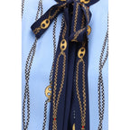 Blue Silk Pattern Shirt