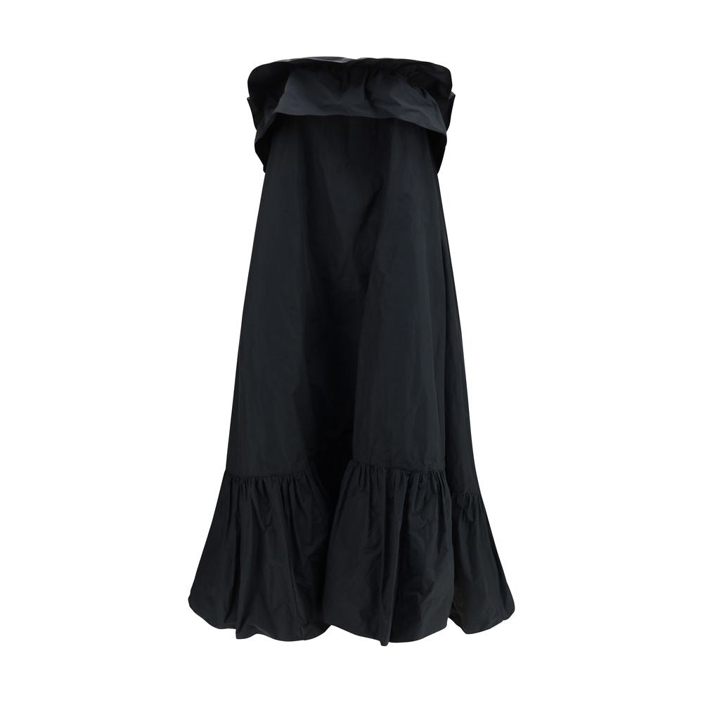 Black Polyester Casual Dress