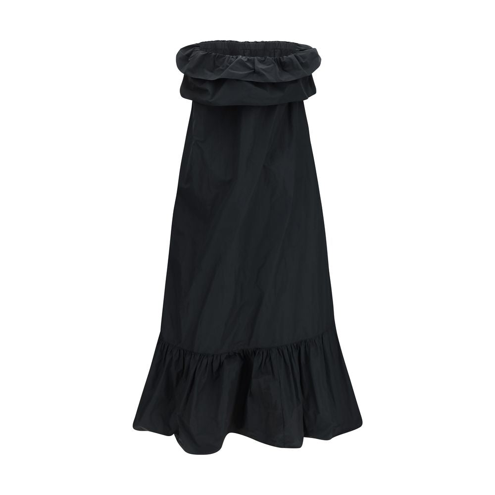 Black Polyester Casual Dress