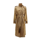 Beige Polyamide Trench Coat