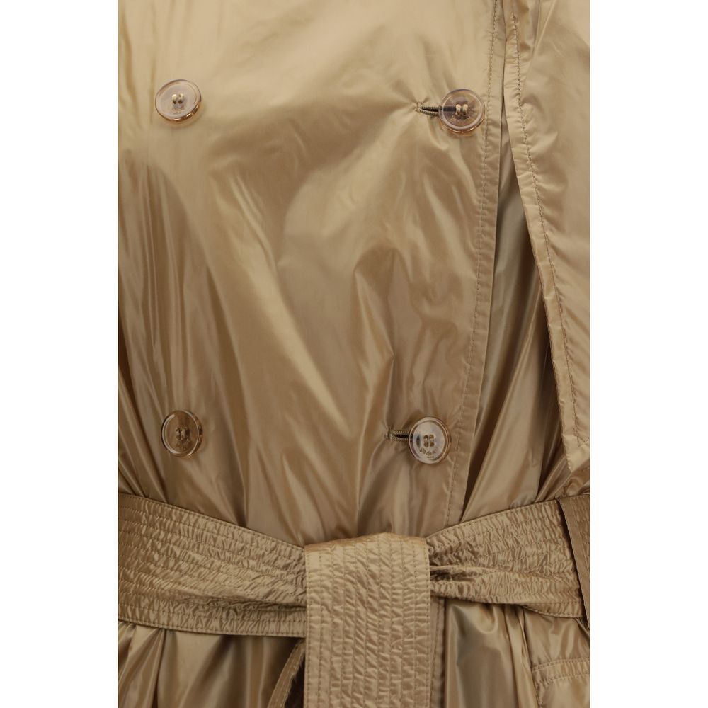 Beige Polyamide Trench Coat
