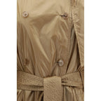Beige Polyamide Trench Coat