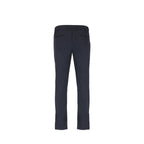 Blue Elastane Casual Pants