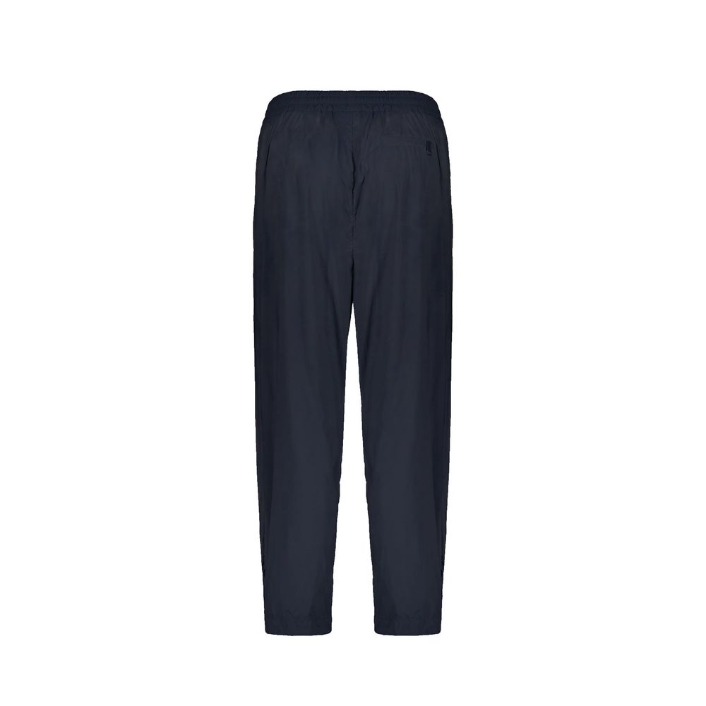 Blue Elastane Casual Pants