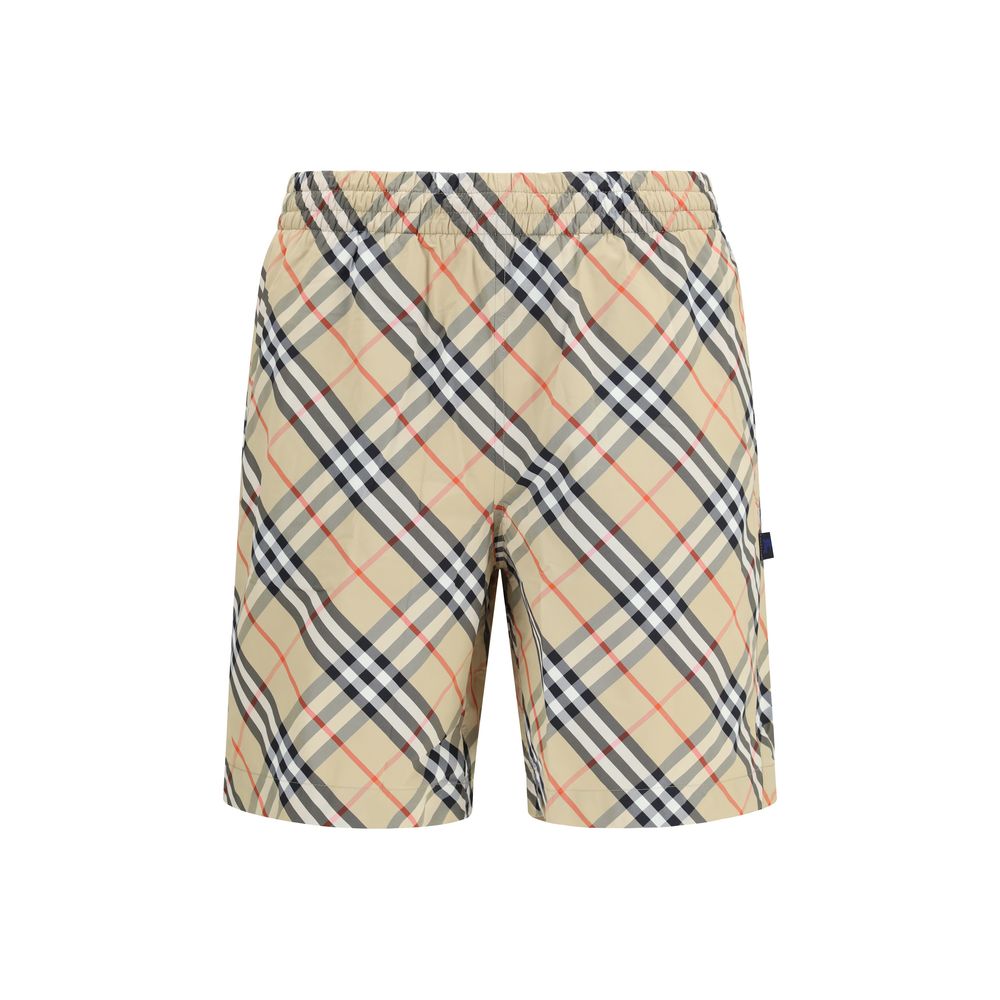 Beige Polyamide Swim Shorts