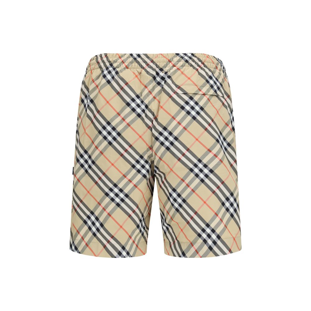 Beige Polyamide Swim Shorts