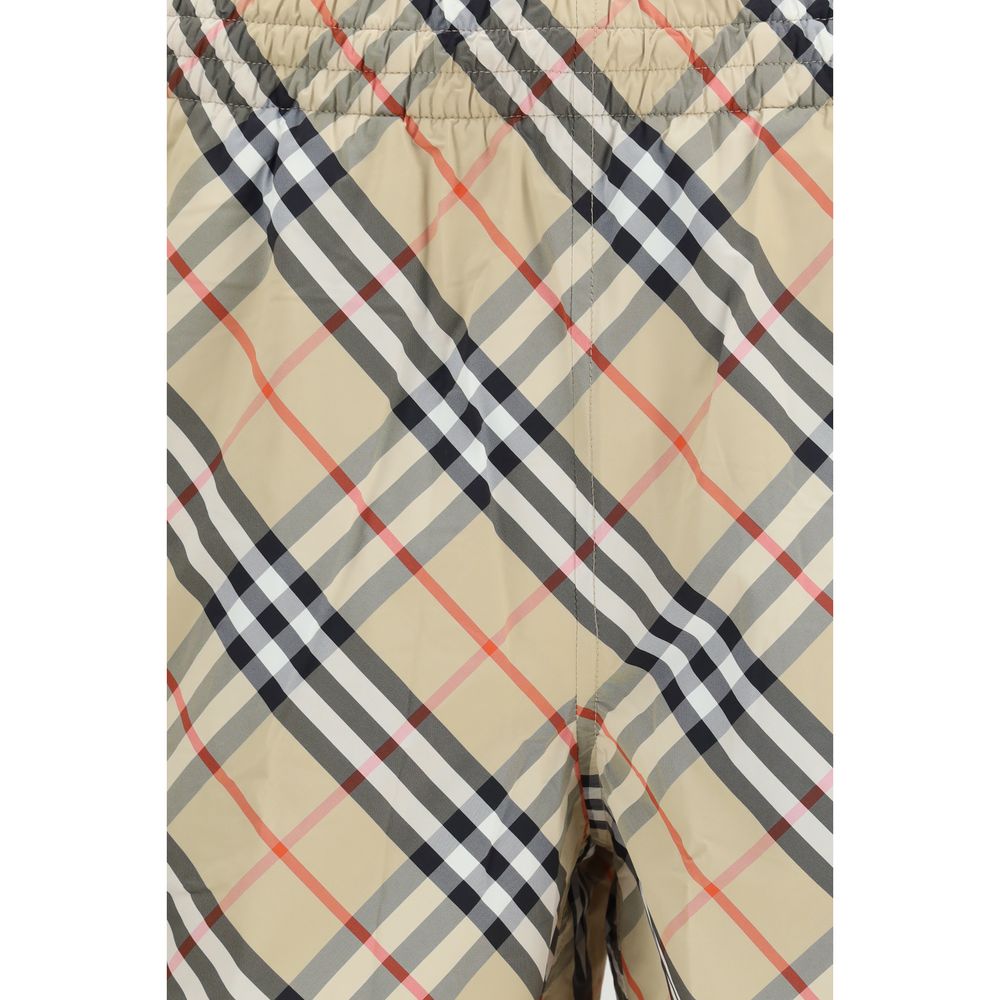 Beige Polyamide Swim Shorts