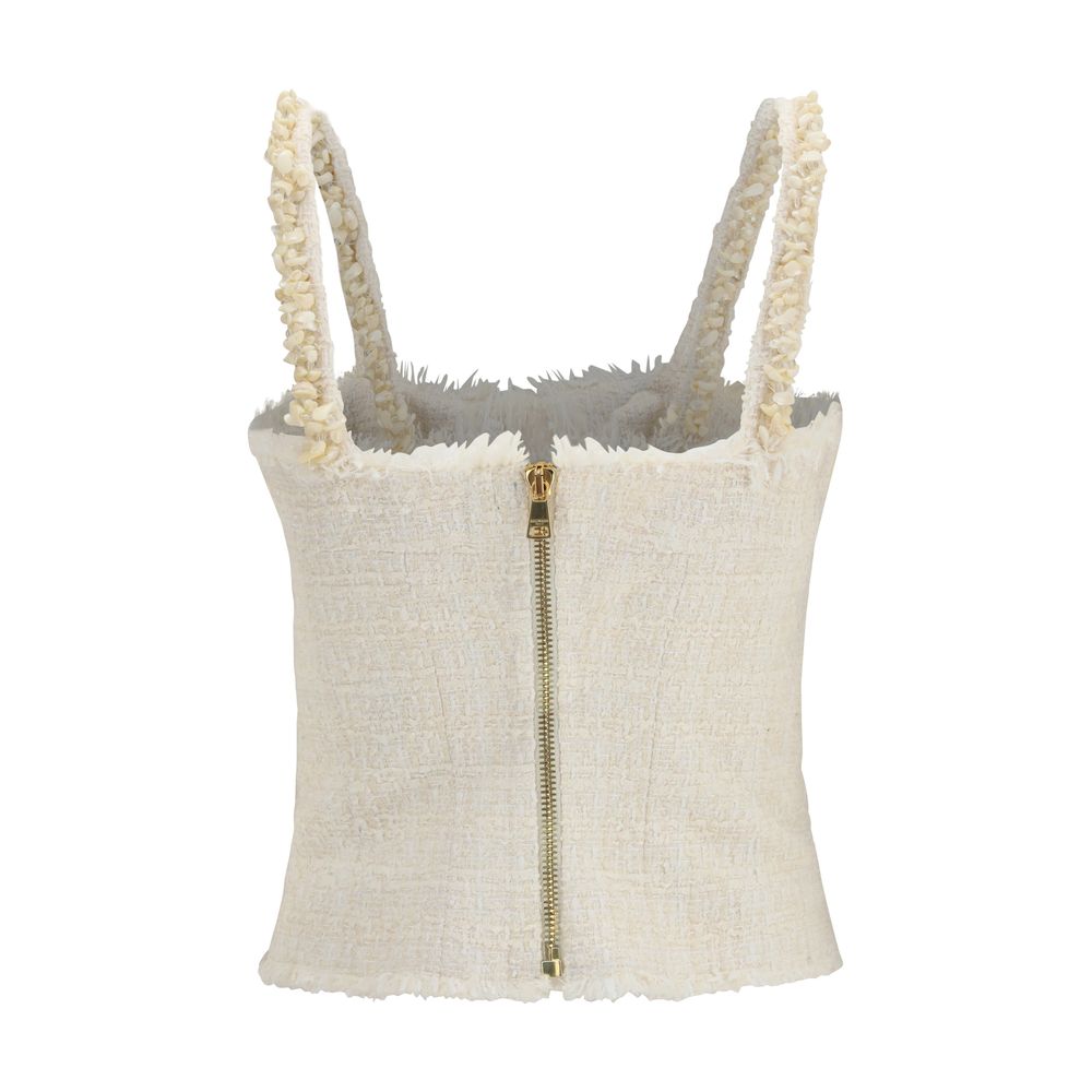 Beige Polyester Blouse