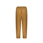 Brown Elastane Casual Pants
